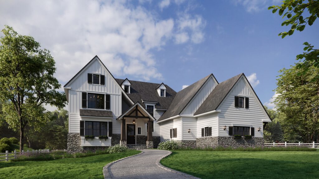 Exterior front view of the new-construction home at 397 Marple Rd in Broomall, PA